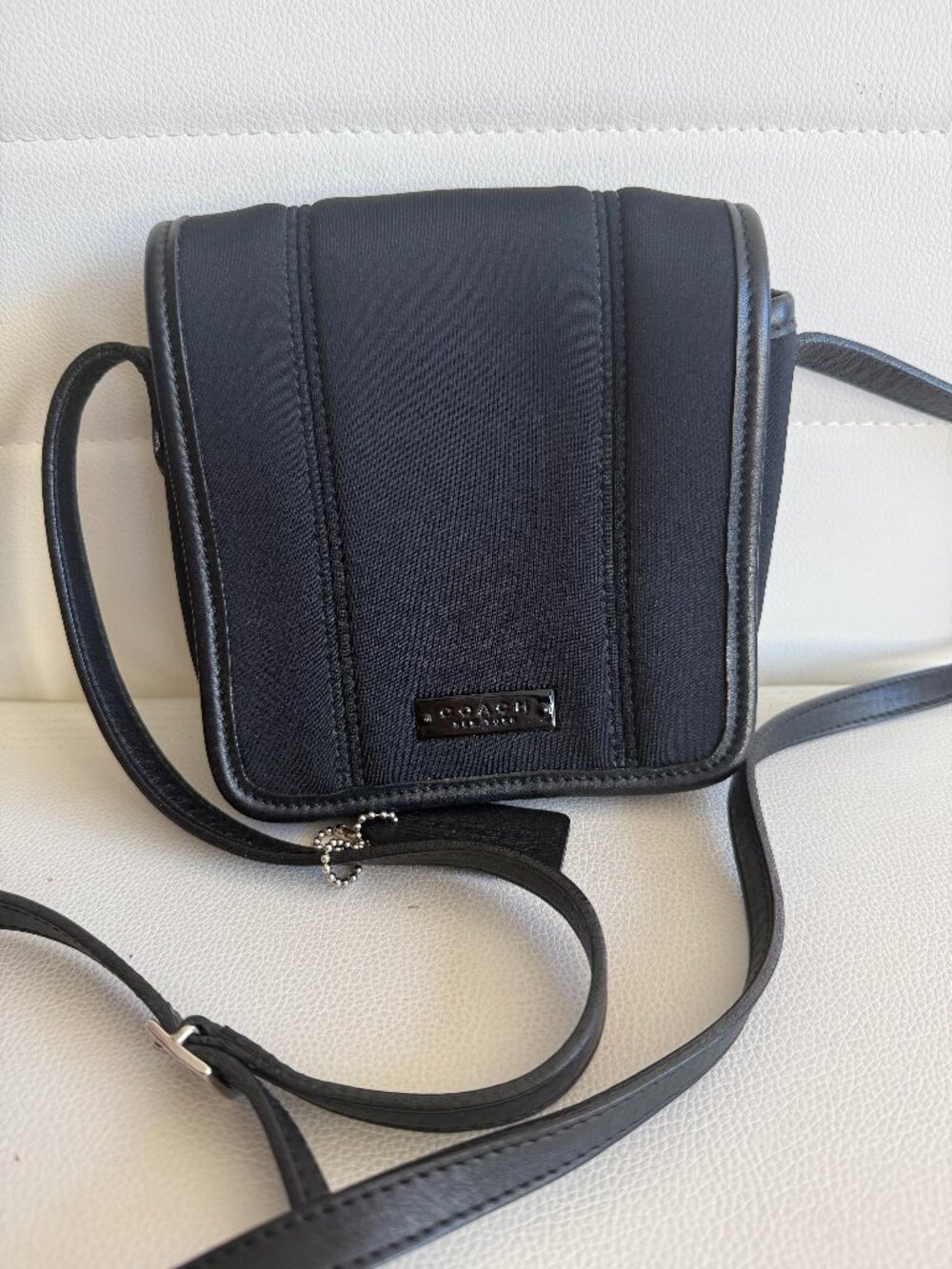 Vintage Coach Neo Mini Flap Crossbody bag (#6213) Black 1998 Made in Italy
